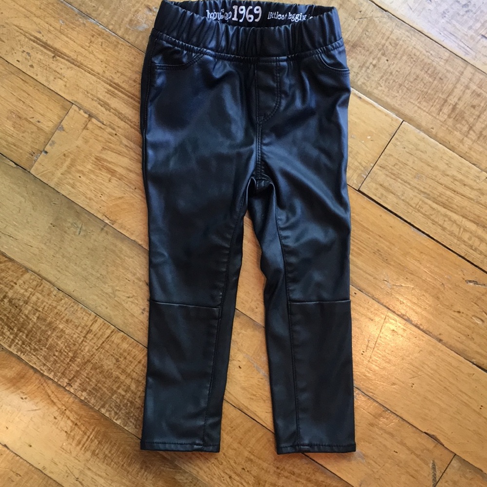 NWOT Toddler Faux Leather Leggings